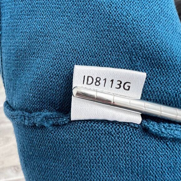 Ann Taylor Silk-Blend Longsleeve Dark Turquoise, Peacock BlueTurtleneck Sweater - Picture 8 of 8